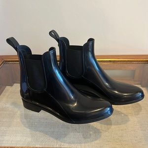 Black Rubber Rain Boots Size 7
